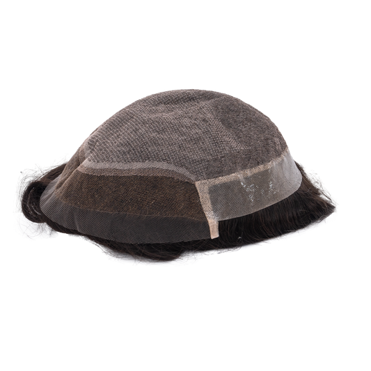 AHF12 I-Lace Injection lace, Injection Lace in the center, with poly from temple to Temple, front french lace 1inch, thread stiching the connection