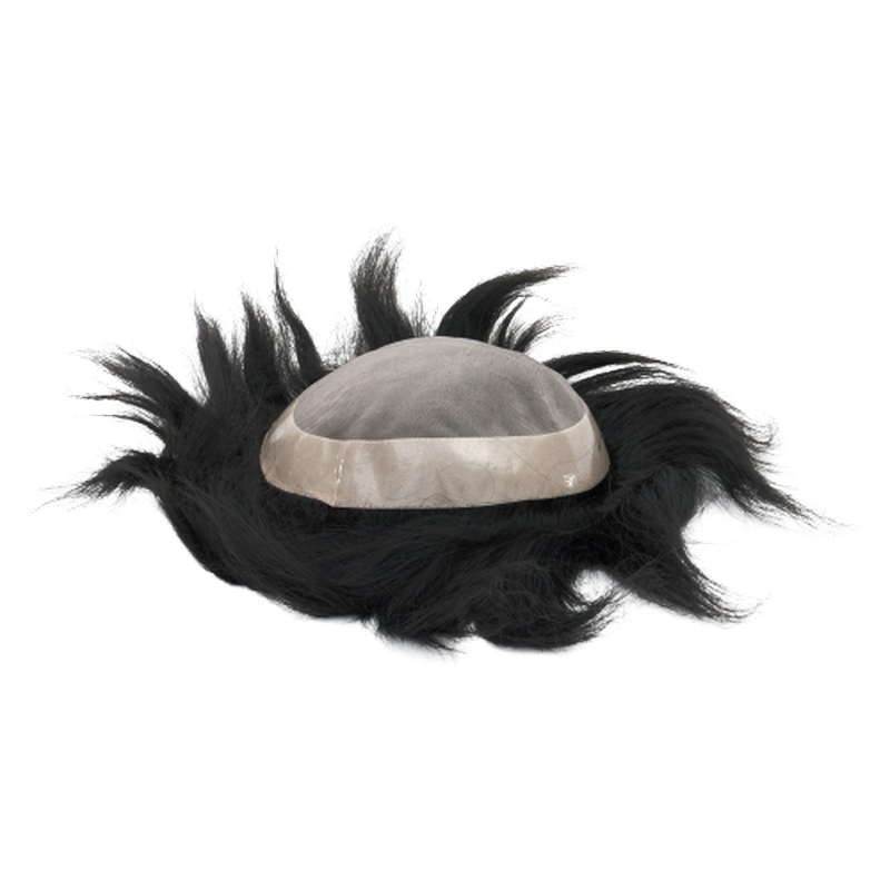 AHF9 SPF Superfino mono con revestimiento de poliéster completo de 1 1/4", cordón doblado al frente de 1/8" con cabello rizado de bebé