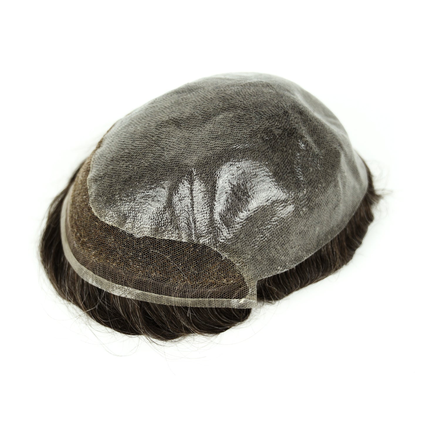 AHF16 BIO, encaje francés de 1 pulgada de frente, 0,08 mm de espesor. Piel el resto.