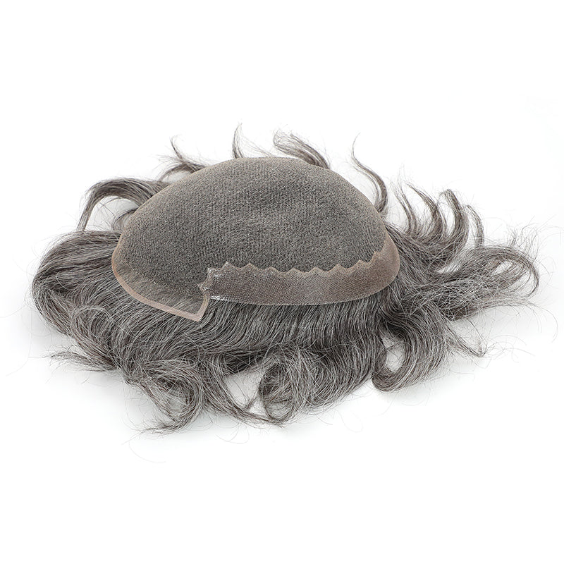 AHF-CM103 Super fine Swiss lace with transparent PU Sides and back, PU inside is scalloped.