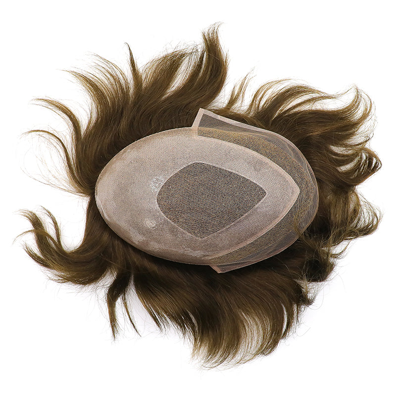 AHF-CM112 Welded lace with wide Poly in the sides and back, front 1inch Swiss lace front