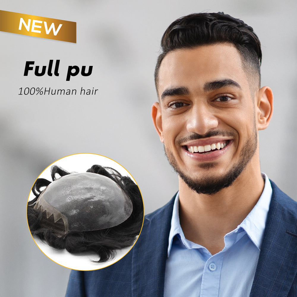 AHF-CM108 PU completo con encaje frontal, las conexiones están en zigzag