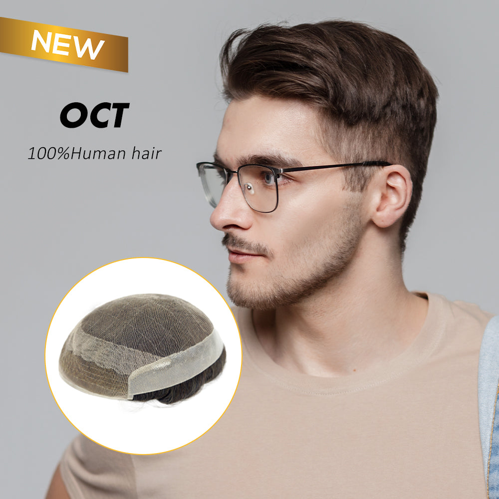 AHF2 Encaje francés octágono con lados y espalda Poly 1 pulgada